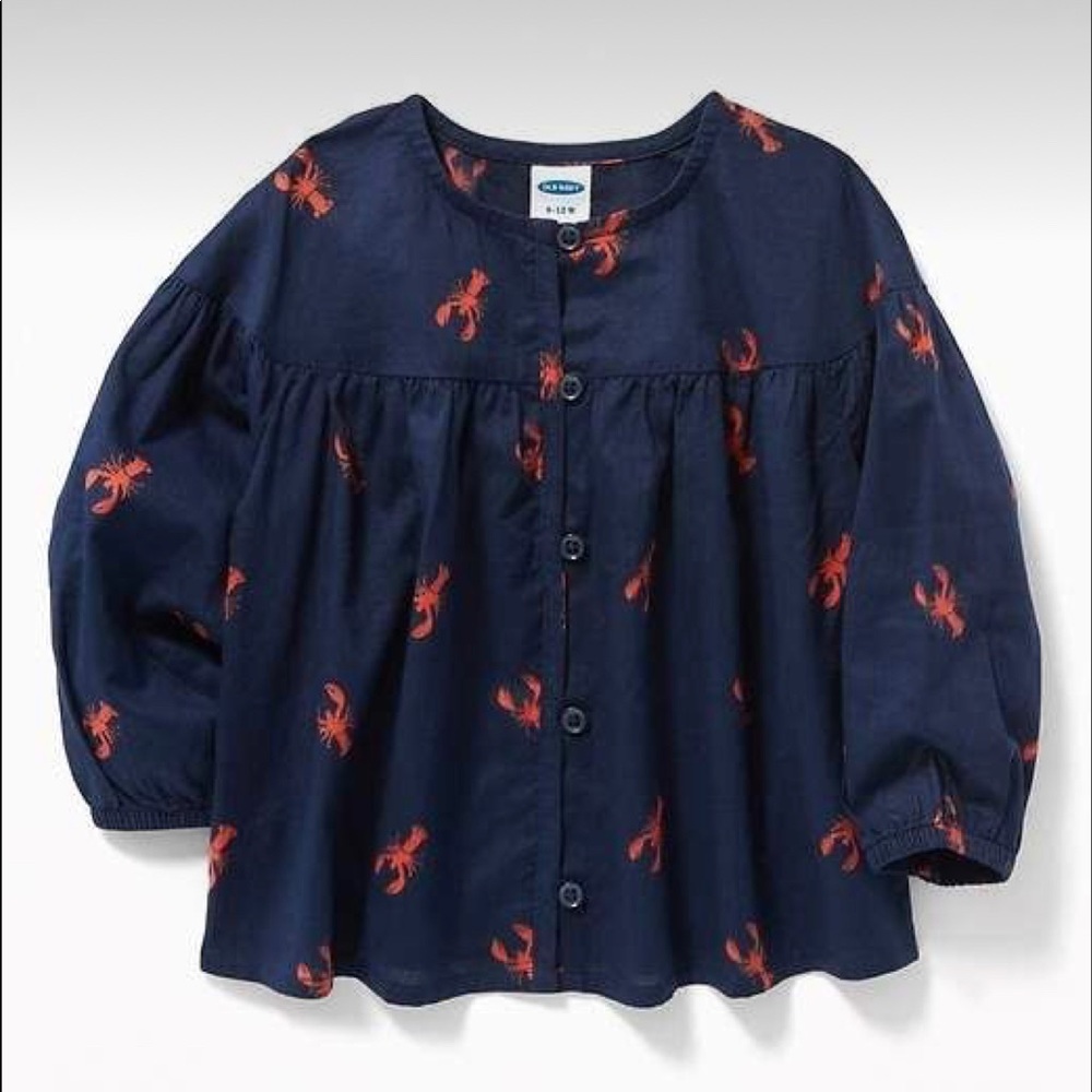 NEW!! Old Navy Lobster Girl Blouse